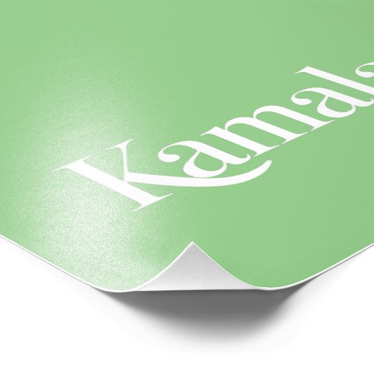 Kamala Brat Kamala Harris für den Präsidenten 2024 Fotodruck (Ecke)