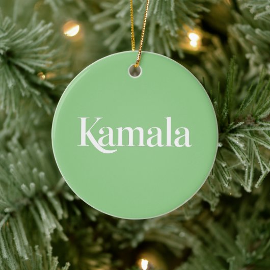 Kamala Brat Kamala Harris für den Präsidenten 2024 Keramik Ornament (Baum)