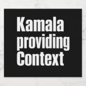 Kamala Brat Lime Green bietet Kontext Bierflaschenetikett (Einzelnes Label)