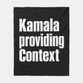 Kamala Brat Lime Green bietet Kontext Fleecedecke (Vorderseite)