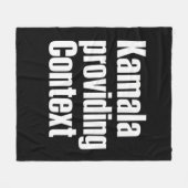 Kamala Brat Lime Green bietet Kontext Fleecedecke (Vorderseite (Horizontal))