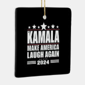 Kamala Bringen Sie Amerika wieder zum Lachen Ameri Keramikornament (Rechts)