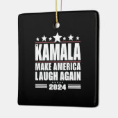 Kamala Bringen Sie Amerika wieder zum Lachen Ameri Keramikornament (Links)