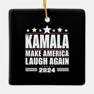 Kamala Bringen Sie Amerika wieder zum Lachen Ameri Keramikornament