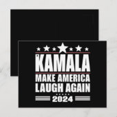 Kamala Bringen Sie Amerika zum Lachen wieder Ameri Postkarte (Vorne/Hinten)