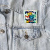 Kamala Brings Joy Political Button (Beispiel)
