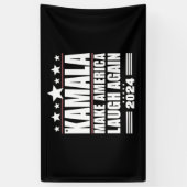 Kamala bringt Amerika wieder zum Lachen über die a Banner (Vertikal)