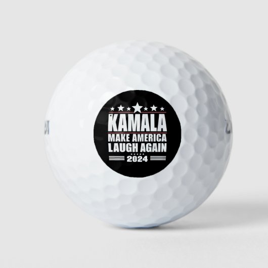 Kamala bringt Amerika wieder zum Lachen über die a Golfball (Vorderseite)