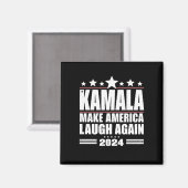 Kamala bringt Amerika wieder zum Lachen über die a Magnet (Vorderseite/Rückseite)