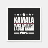 Kamala bringt Amerika wieder zum Lachen über die a Serviette (Vorderseite)