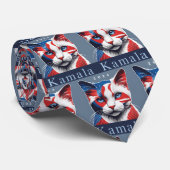 Kamala Cat 2024 US-Wahl Demokrat Krawatte (Gerollt)