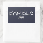 Kamala Cat, kinderlose Katzen Ladys for Kamala Rechteckiger Aufkleber (Tasche)