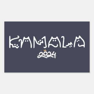 Kamala Cat, kinderlose Katzen Ladys for Kamala Rechteckiger Aufkleber