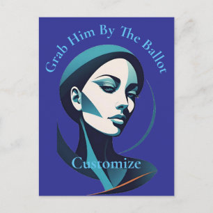 Kamala Cat Lady 2024 Ballot Thunder_Cove Postkarte