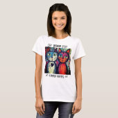 Kamala Cat Ladys T - Shirt (Vorne ganz)