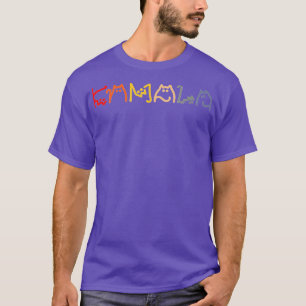 Kamala Cat Lettering Positiv T-Shirt