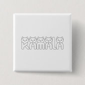 Kamala Cat Schreiben Präsident 2024 Button (Vorderseite)