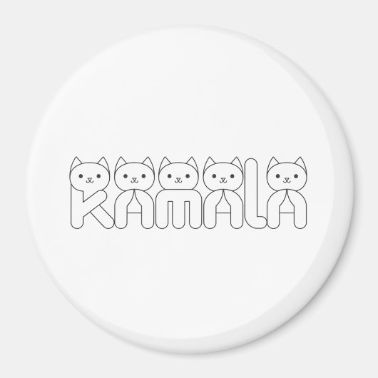Kamala Cat Schreiben Präsident 2024 Magnet (Vorne)
