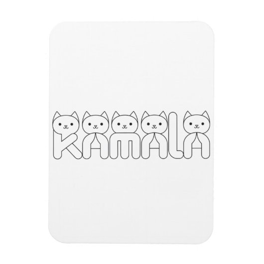 Kamala Cat Schreiben Präsident 2024 Magnet (Vertikal)