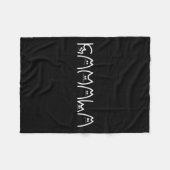 Kamala Cat Typografie Alphabet Niedlich Funny Spri Fleecedecke (Vorderseite (Horizontal))