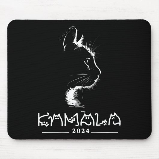 Kamala Cat Voting Kamala-harris 2024 Mousepad (Vorne)