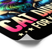 Kamala Childless Cat Daddies for Kamala Black Cat Poster (Ecke)