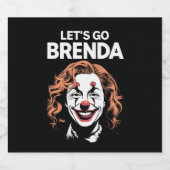 Kamala Clown Let's Go Brenda Bierflaschenetikett (Einzelnes Label)