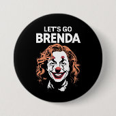 Kamala Clown Let's Go Brenda Button (Vorderseite)