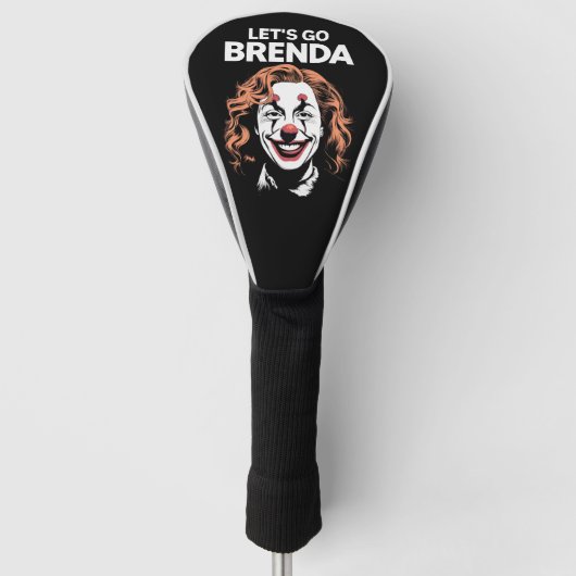 Kamala Clown Let's Go Brenda Golf Headcover (Vorderseite)