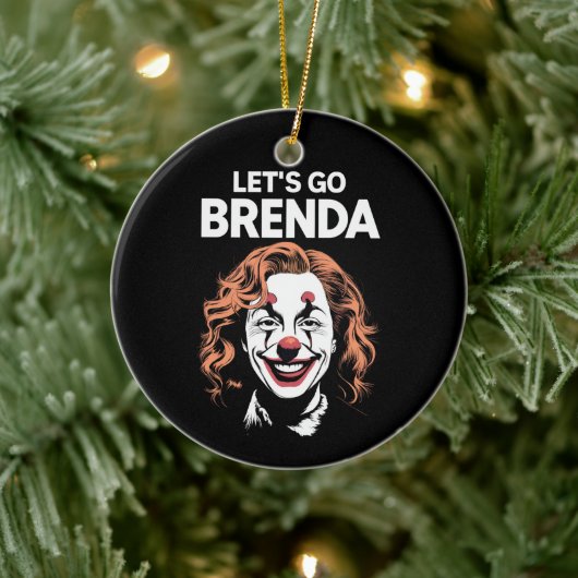 Kamala Clown Let's Go Brenda Keramik Ornament (Baum)
