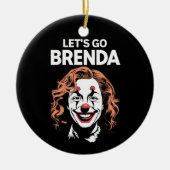 Kamala Clown Let's Go Brenda Keramik Ornament (Vorne)