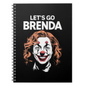 Kamala Clown Let's Go Brenda Notizblock (Vorderseite)