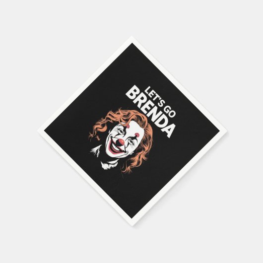 Kamala Clown Let's Go Brenda Serviette (Ecke)