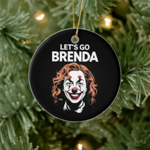 Kamala Clown Los geht's Brenda Keramik Ornament