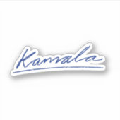 Kamala Cursive Aufkleber (Vorderseite)