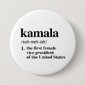 Kamala Definition: Erste Vizepräsidentin Button (Vorderseite)