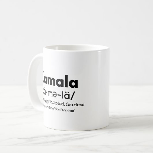 kamala definition, kamela, definition kamala, de kaffeetasse (Vorderseite Links)