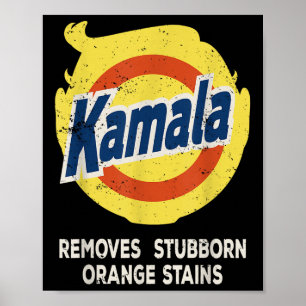 Kamala Detergent entfernt Stubborn-Orangenstadien Poster
