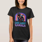 Kamala: Die spielerische Hommage eines Katzenliebh T-Shirt (Vorderseite)