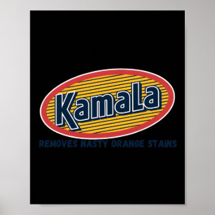 Kamala entfernt hässliche orangefarbene Flecken lu Poster