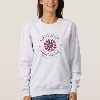 Kamala Frau Präsidentin Basic Sweatshirt