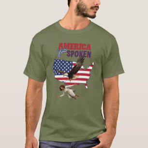 Kamala Funny America hat Eagle USA gesprochen T-Shirt