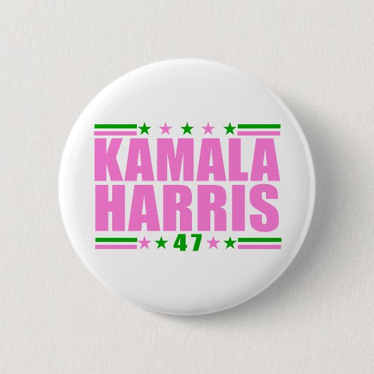 Kamala für den Knopf Präsidentschaftswahl Button (Vorderseite)