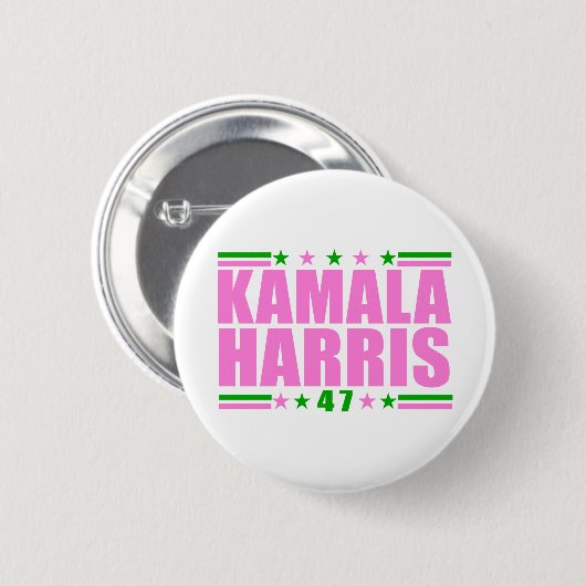 Kamala für den Knopf Präsidentschaftswahl Button (Vorne & Hinten)