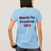 Kamala für den Präsidenten T-Shirt (Rückseite)