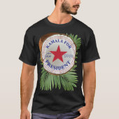 Kamala für die Präsidentschaftswahl 2024 Blätter K T-Shirt (Vorderseite)