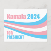 Kamala für Präsident 2024 Transgender Flag