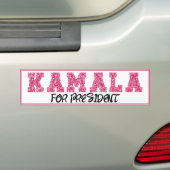 Kamala für Präsident Pink Glitzer Autoaufkleber (Auf Auto)