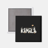 Kamala Halloween Cat Lover Hexennamen Design Magnet (Vorderseite/Rückseite)