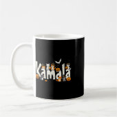 Kamala Halloween Cat Pumpkin Hexenhut Lover Kamal Kaffeetasse (Links)